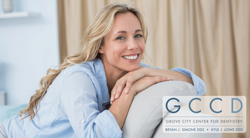 woman smiling